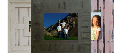 Distressed Beadboard Frames