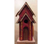rustic birdhouses